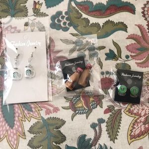 Starbucks earrings lot
